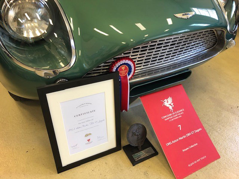 Aston Martin DB4 GT Zagato repairs